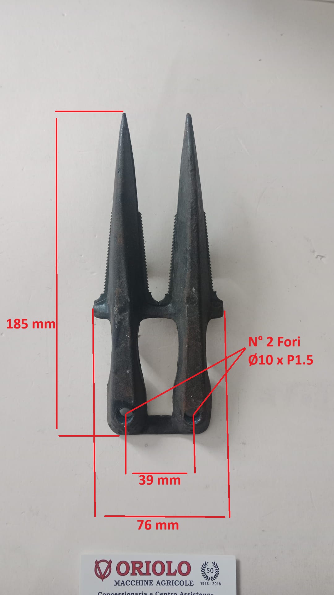 DENTE DOPPIO  BARRA FALCIANTE
